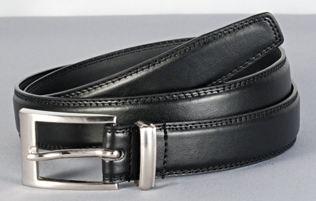 mens black dress belt