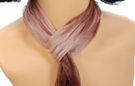 small belt scarf, brown