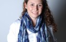 navy and pale blue plaid fringed crinkle scarf