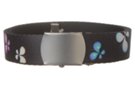 dye sub military web belt, multi-color butterflies