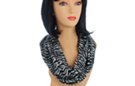zebra print circle scarf