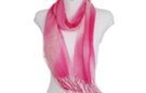 pink gradient dyed summer fringe scarf