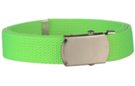 flash green narrow military web belt