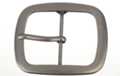 oblong pewter center bar belt buckle