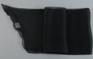 gossamer chiffon belt scarf, black