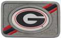 University of Georgia Bulldogs rectangular western belt buckle
