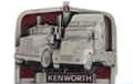 Kenworth trucks on grill-shaped belt buckle