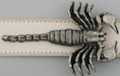 realistic scorpion pewter belt buckle